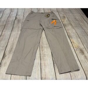 NWT Outer Rim Convertible Cargo Tan Hiking Cotton Nylon Shorts Pants Sz 36 GTb32